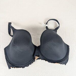 Aerie Bra Black Real Sunnie Lace Full Coverage Underwire Real Good Padded Sz 36G